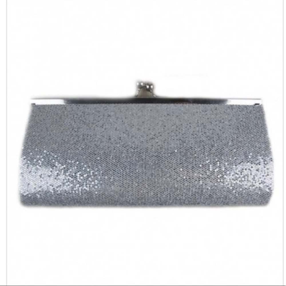 Silver Clutch Evening Bag